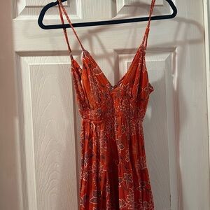 Mini orange printed Angie's dress